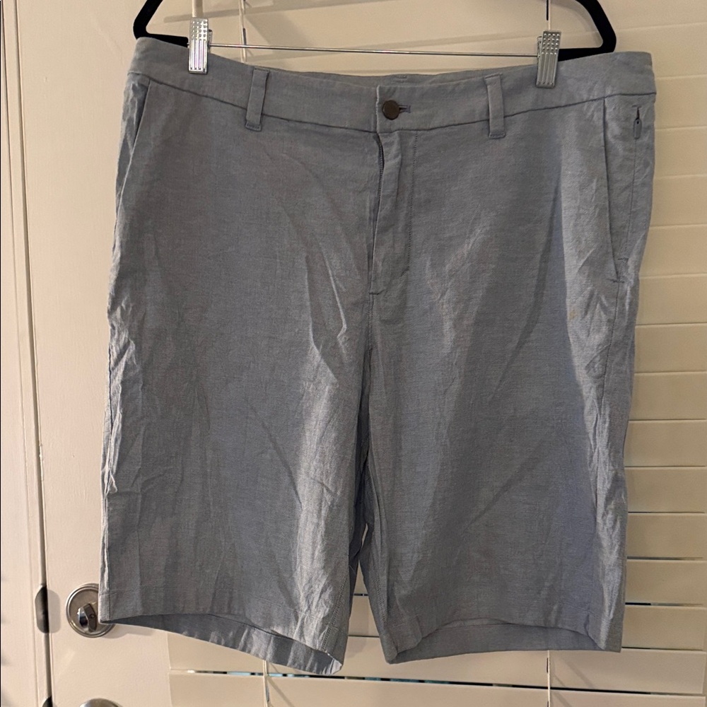 lululemon athletica Light Blue Men’s Flat Front Shorts